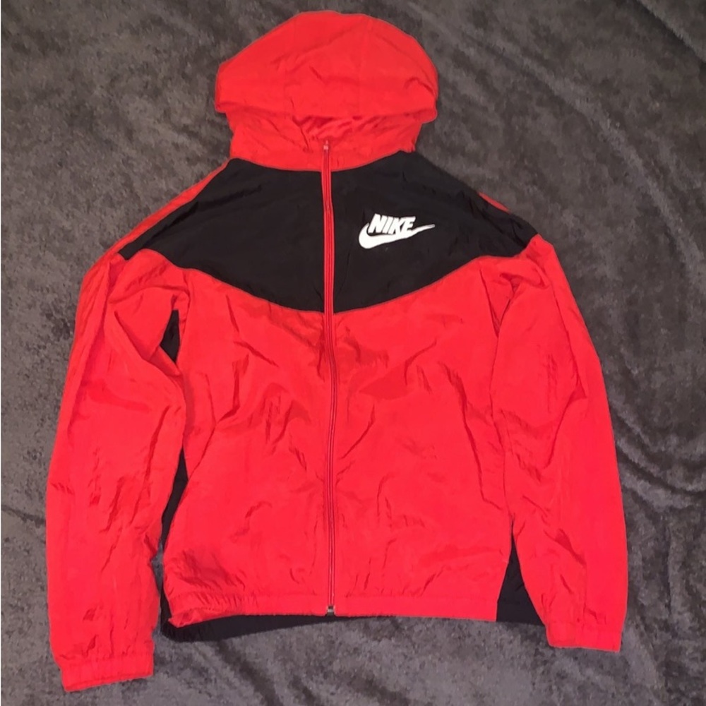 Red Nike Windbreaker